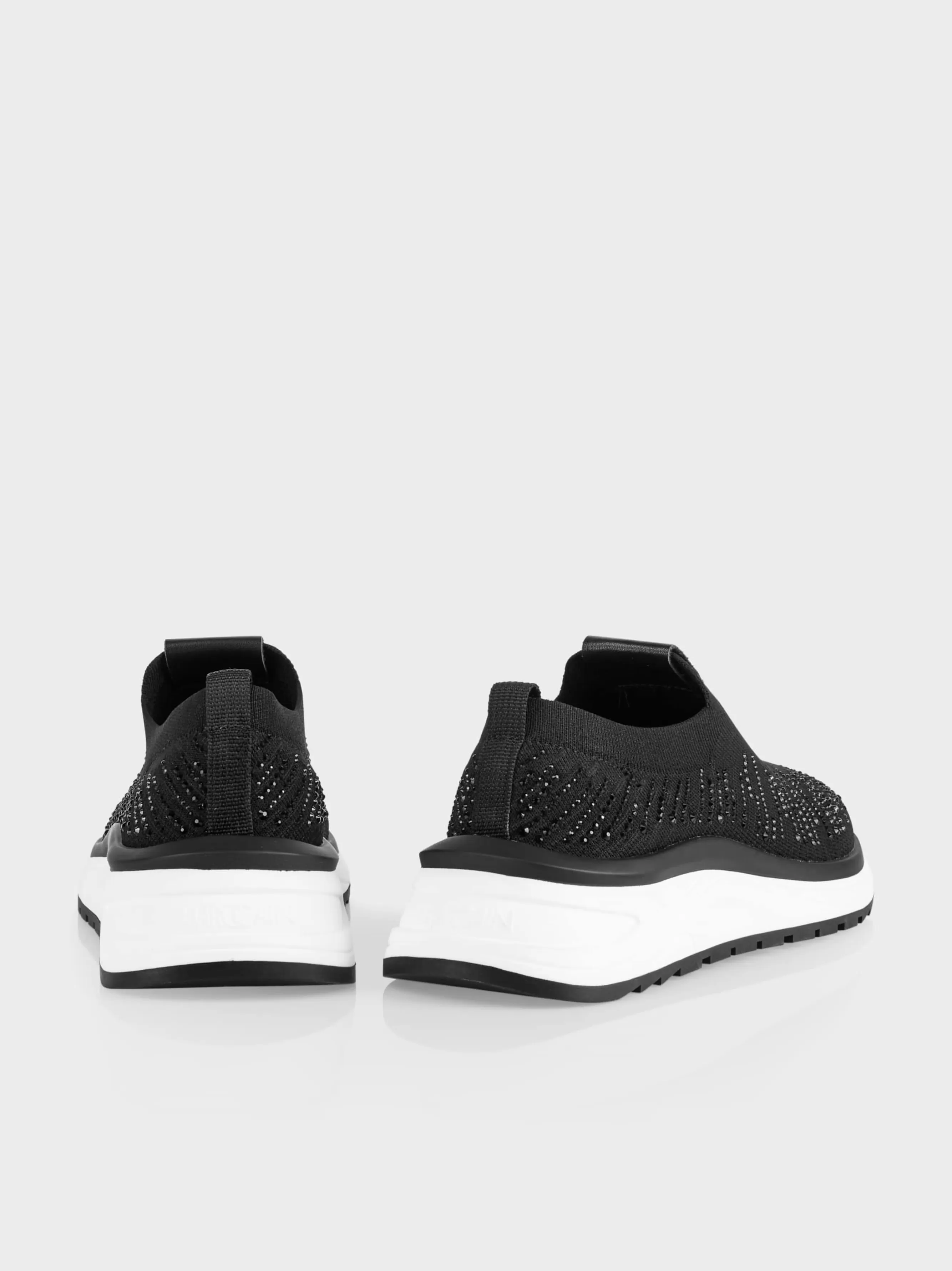 Marc Cain Schuhe-SOCK SNEAKER MIT GLITZERAPPLIKATION black