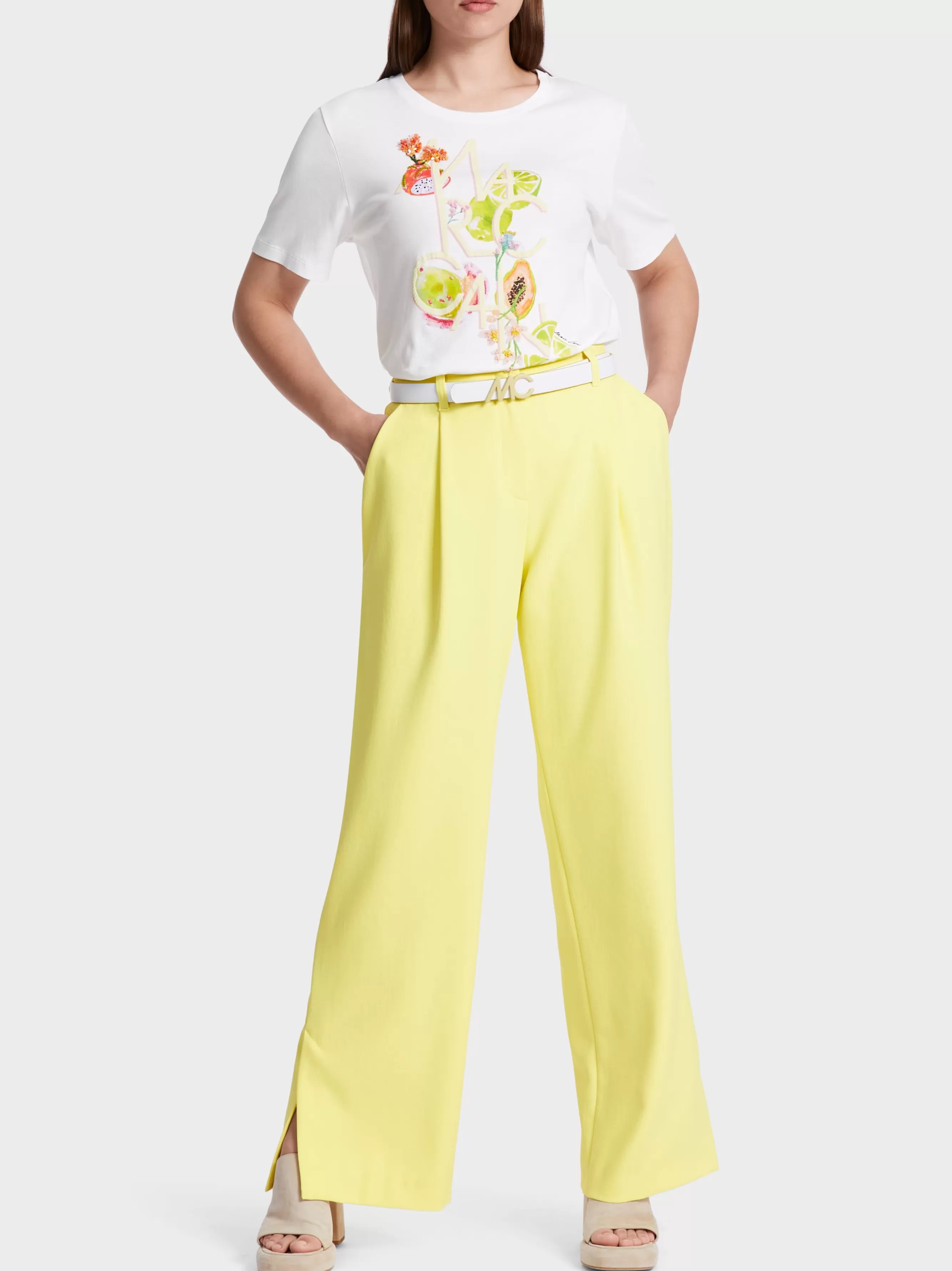 Marc Cain Hosenanzüge | Hosen-SOFTE HOSE WASCO pale lemon