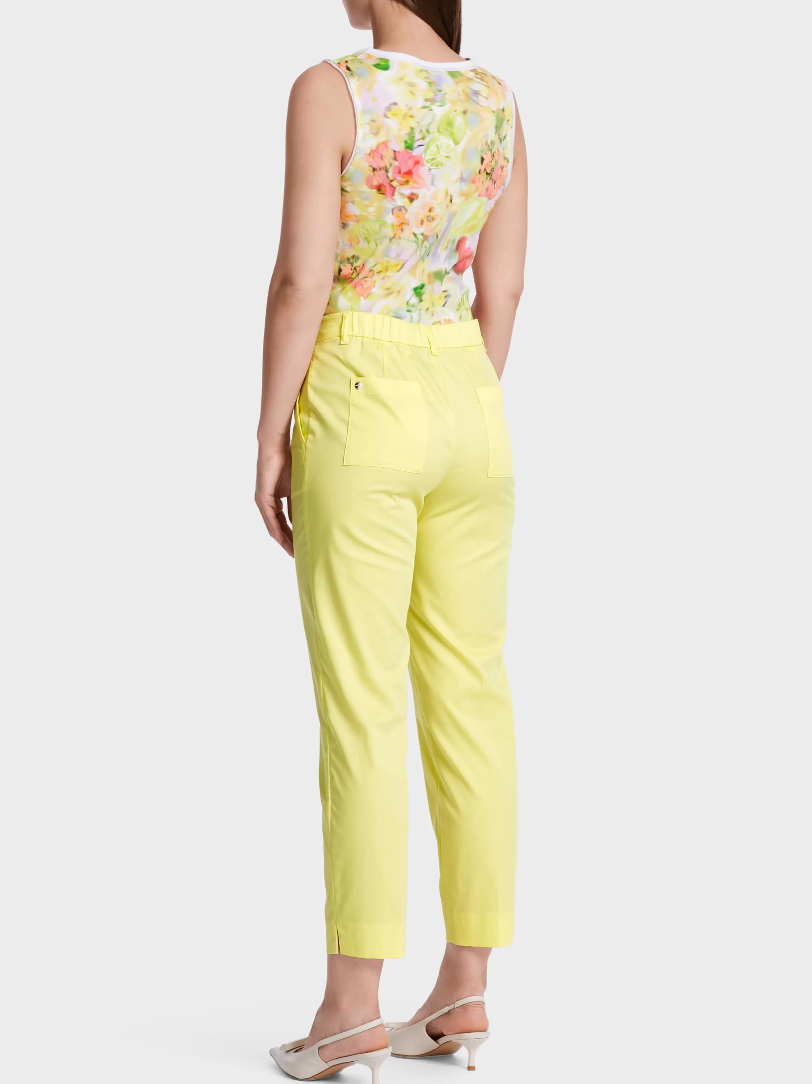 Marc Cain Hosen | Hosenanzüge-SOMMERLICHE HOSE FUSHUN pale lemon