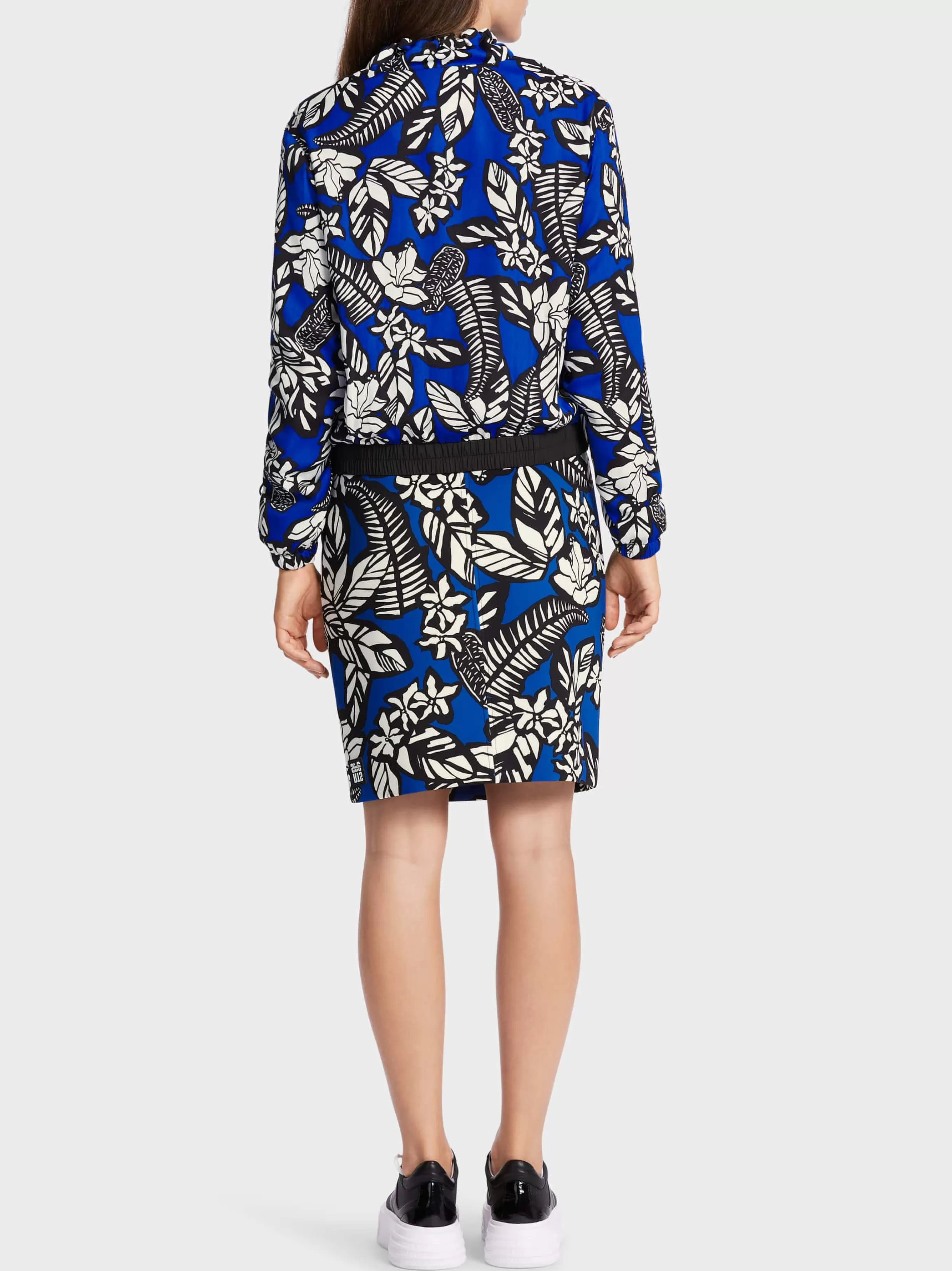 Marc Cain Jacken-SPORTIVE JACKE MIT FLORALEM PRINT bright royal blue