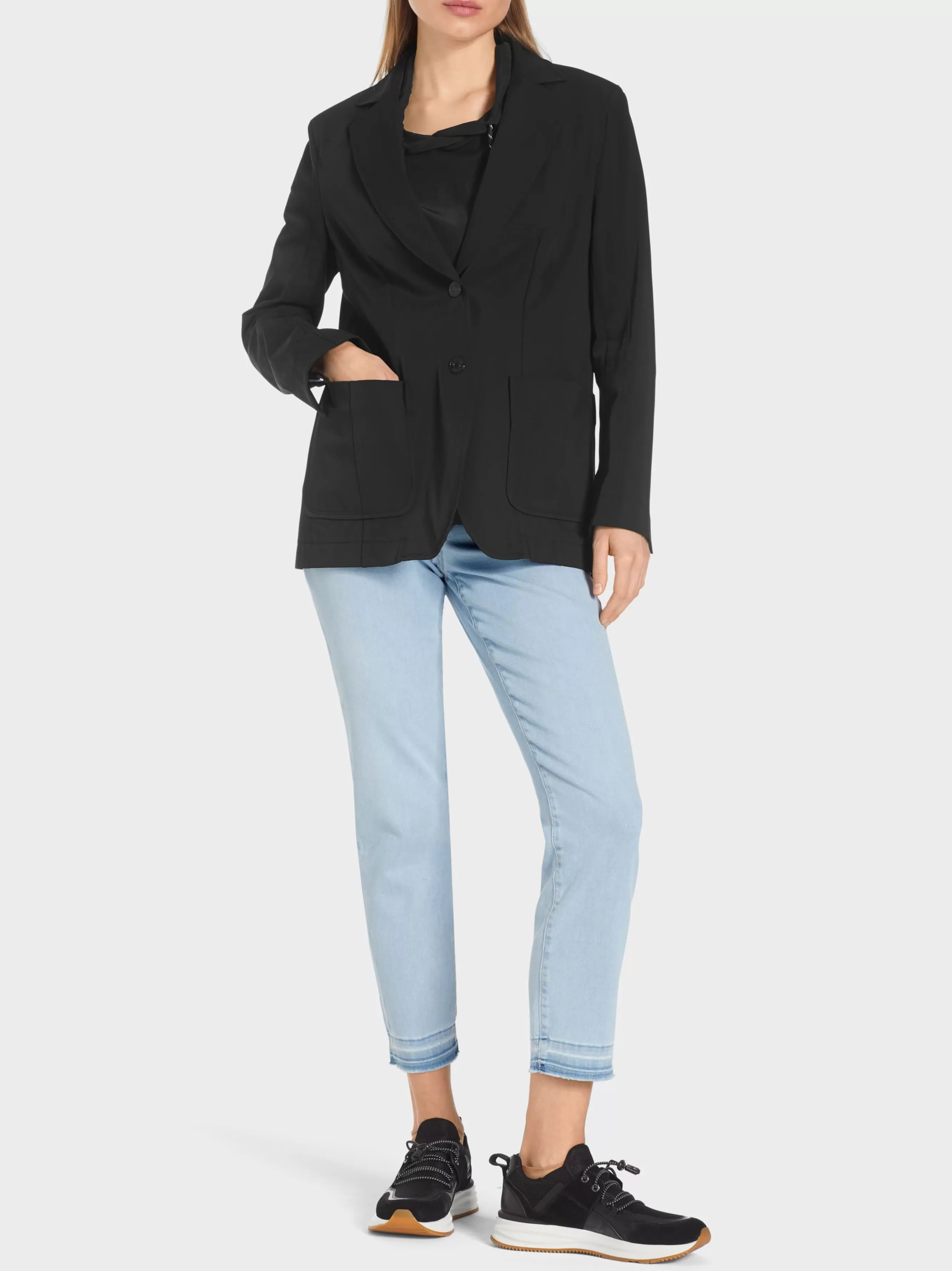 Marc Cain Blazer-SPORTIVER BLAZER IM SEVENTIES-STIL black