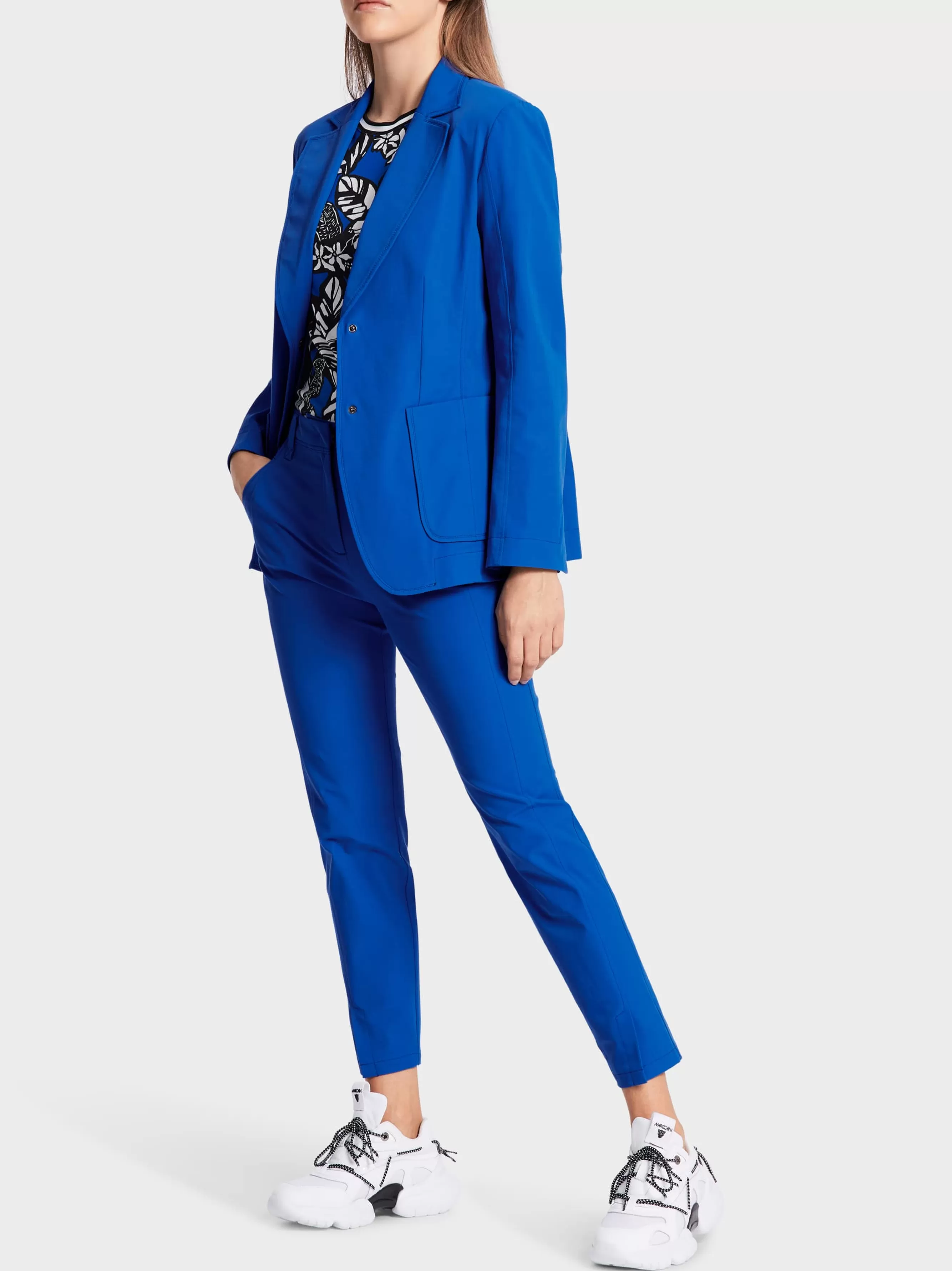 Marc Cain Blazer-SPORTIVER BLAZER IM SEVENTIES-STIL bright royal blue