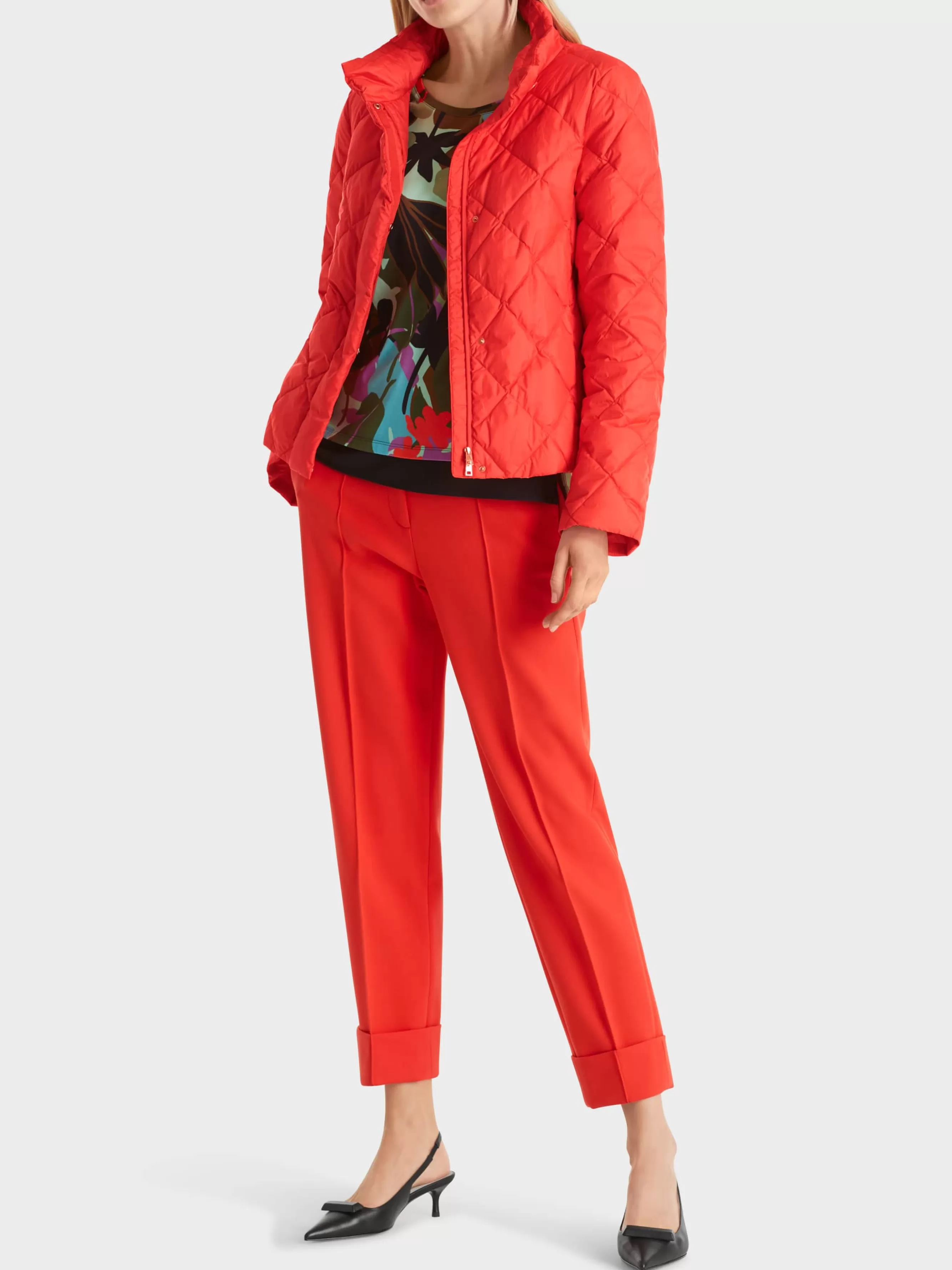 Marc Cain Mäntel & Outdoorjacken-STEPPJACKE "RETHINK TOGETHER" bright tomato