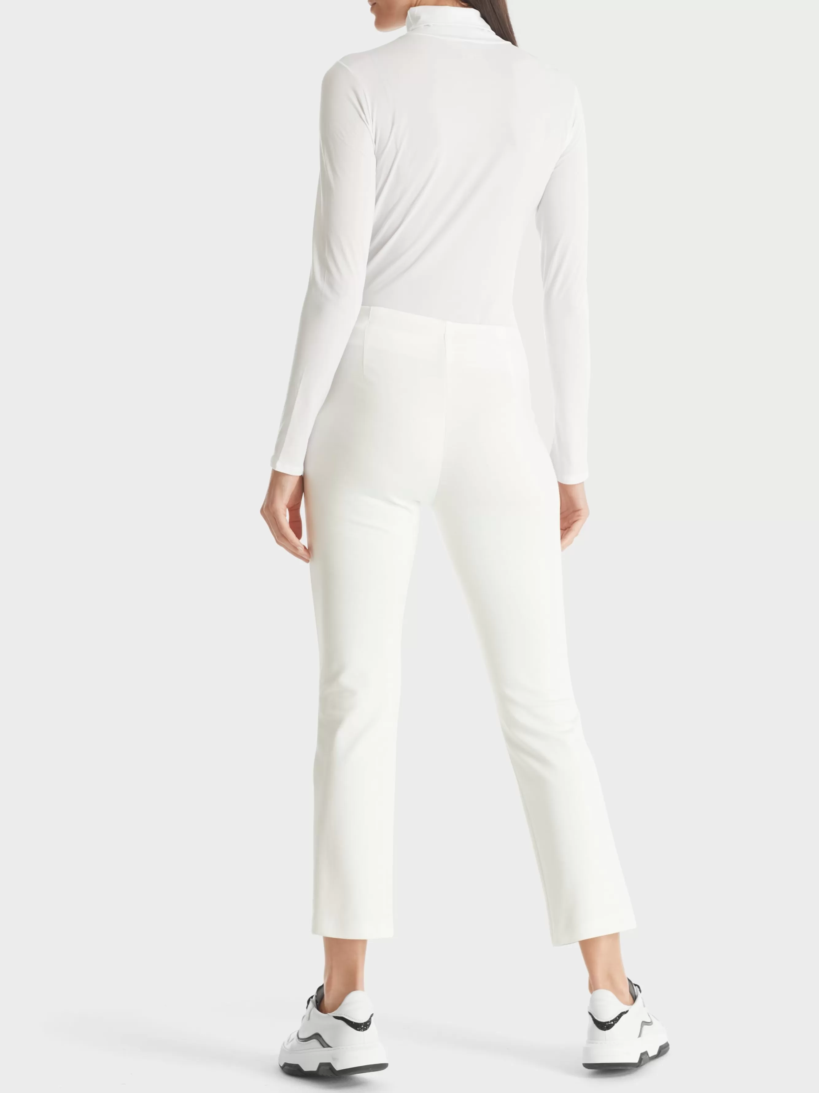 Marc Cain Hosen-STRETCH-HOSE MIT BIESEN off-white