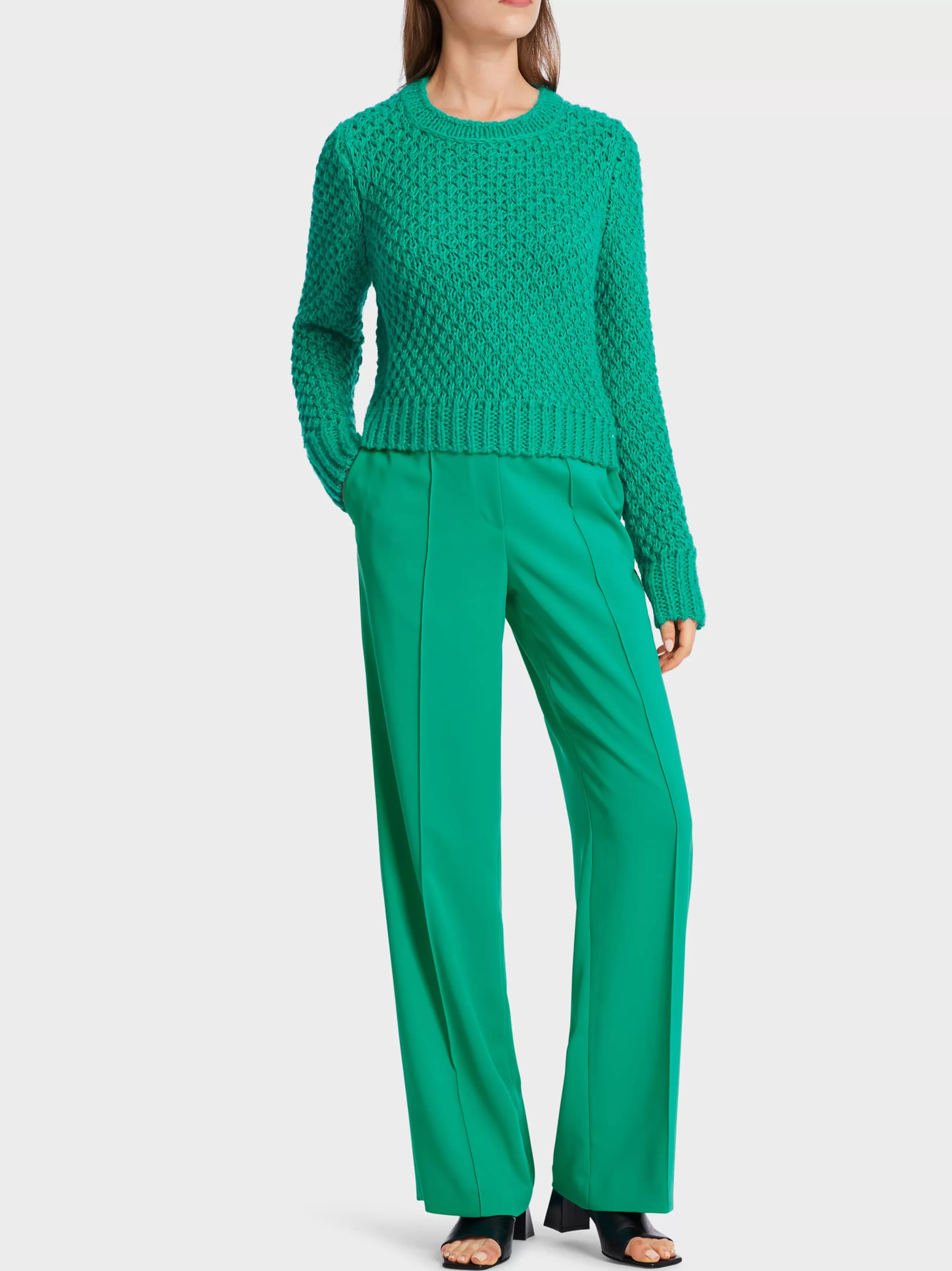 Marc Cain Pullover & Sweatshirts | Strick-STRICKPULLOVER "RETHINK TOGETHER" bright malachite