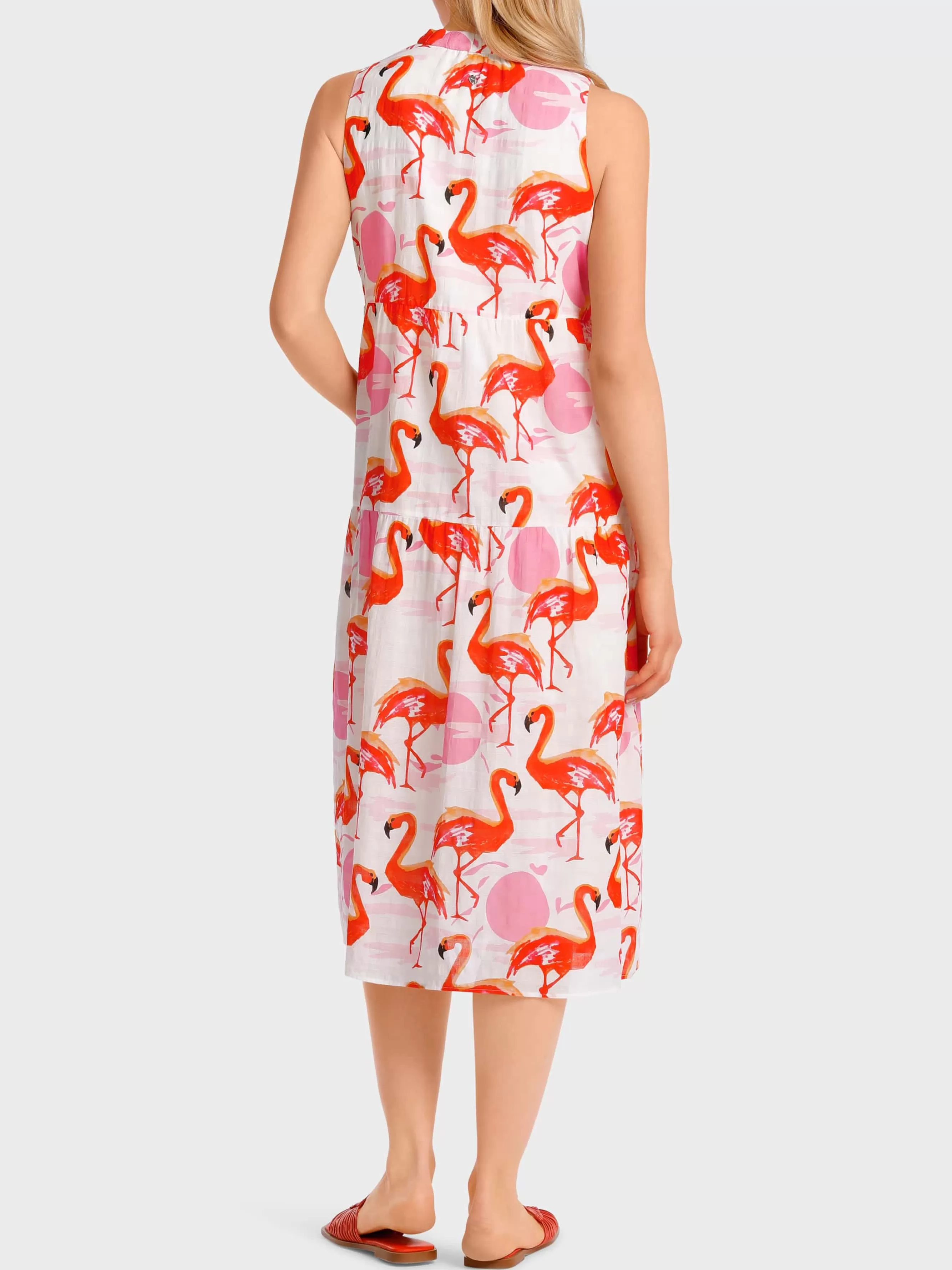 Marc Cain Kleider-STUFENKLEID MIT FLAMINGO-PRINT lip gloss