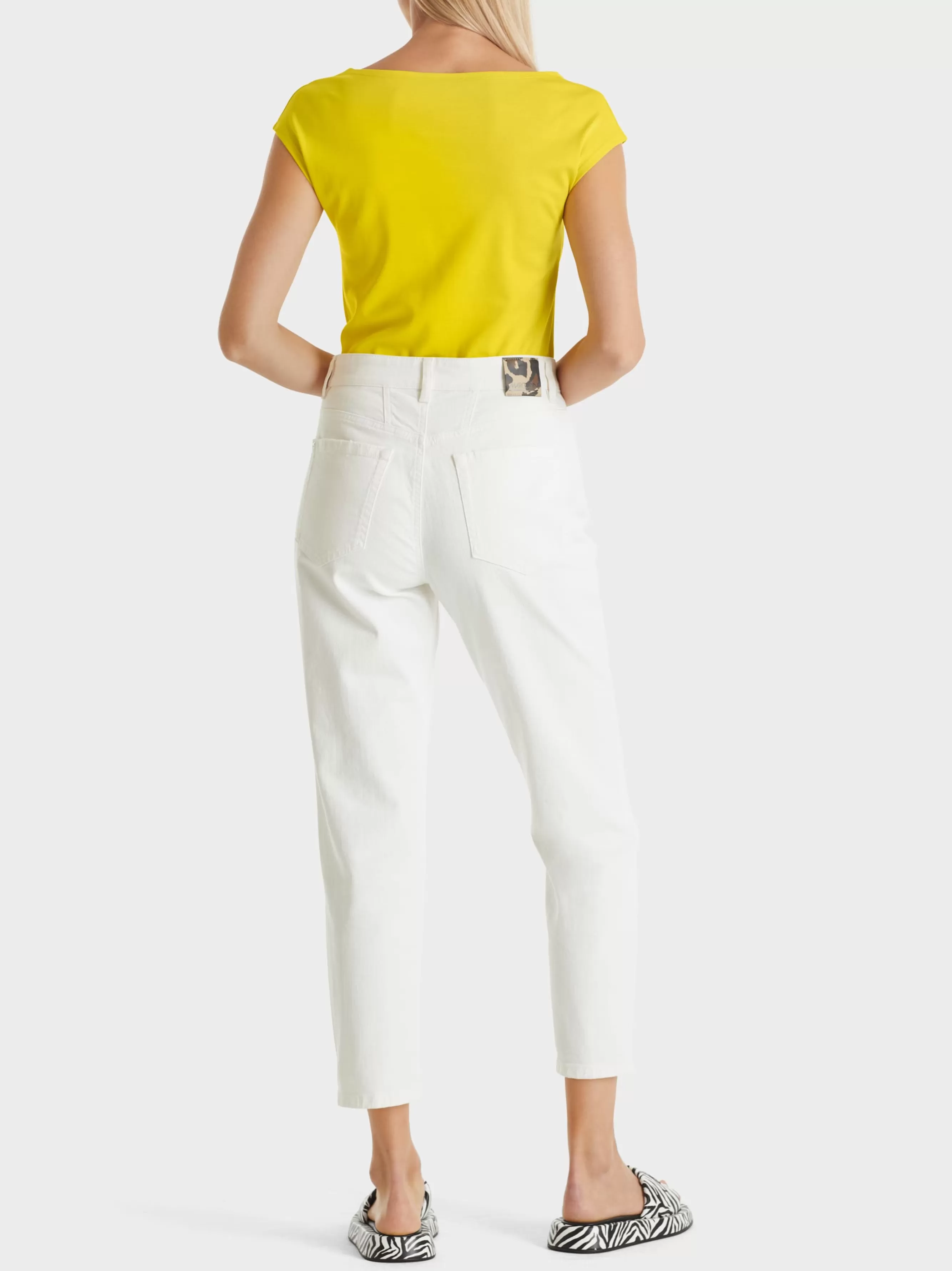 Marc Cain Shirts & Tops-T-SHIRT MIT ANGESCHNITTENEM ARM bright sulphur