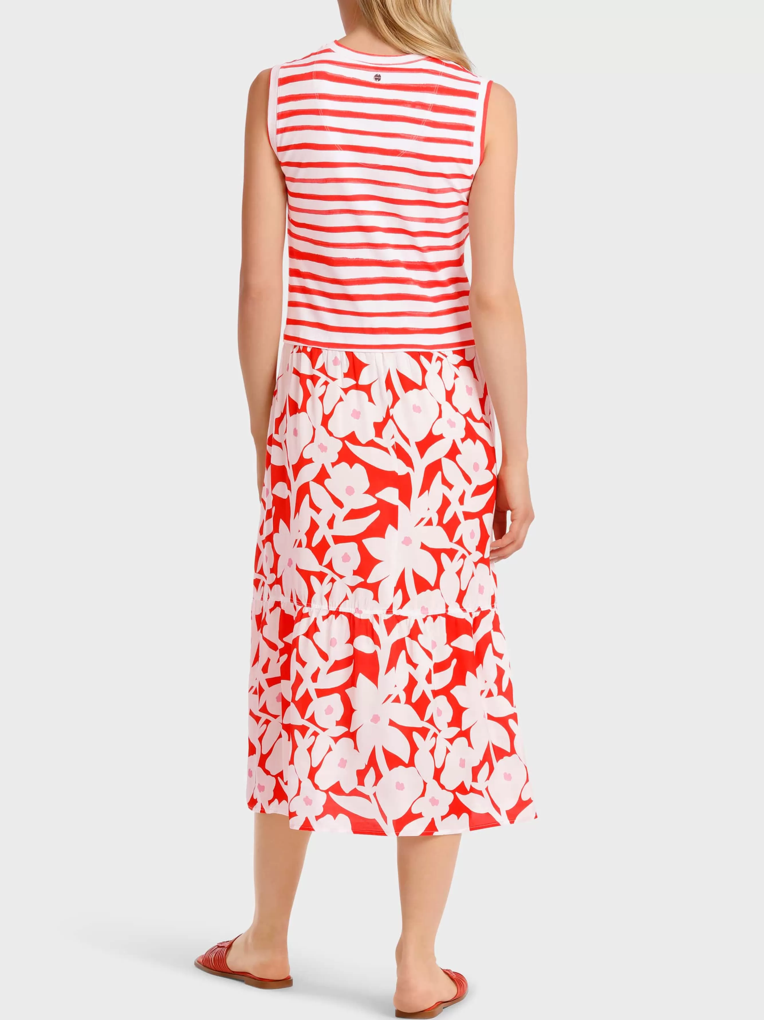 Marc Cain Kleider-TWO-IN-ONE-KLEID bright tomato