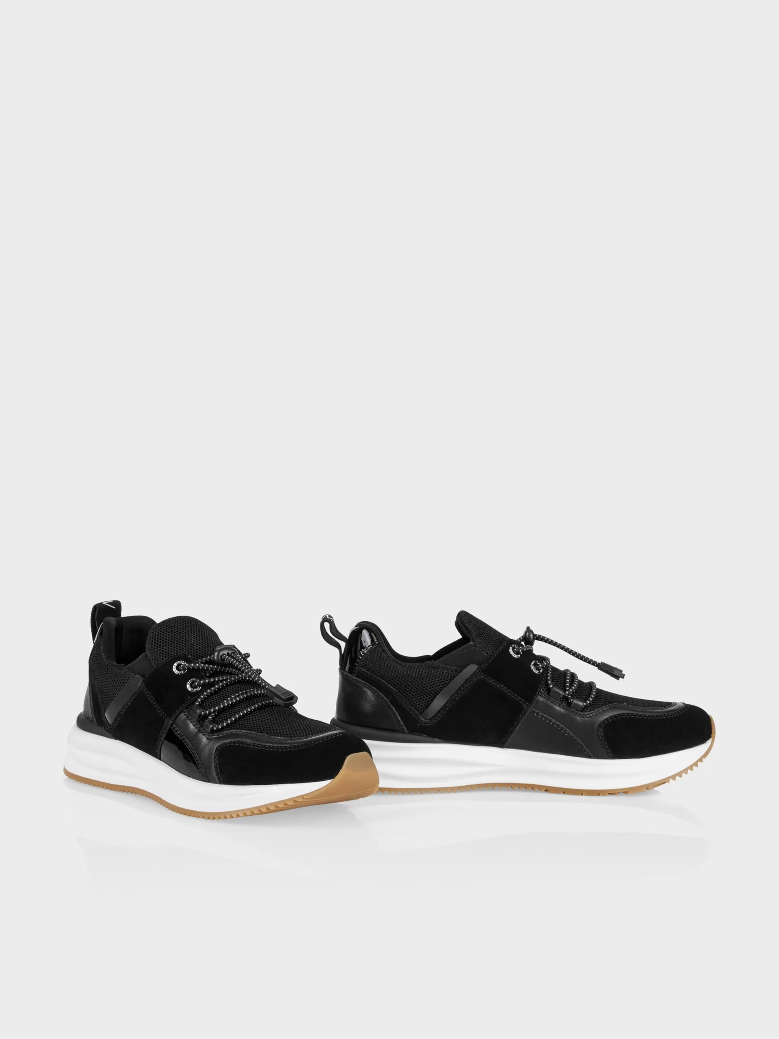 Marc Cain Schuhe-UNI SNEAKER IN MATERIALMIX black