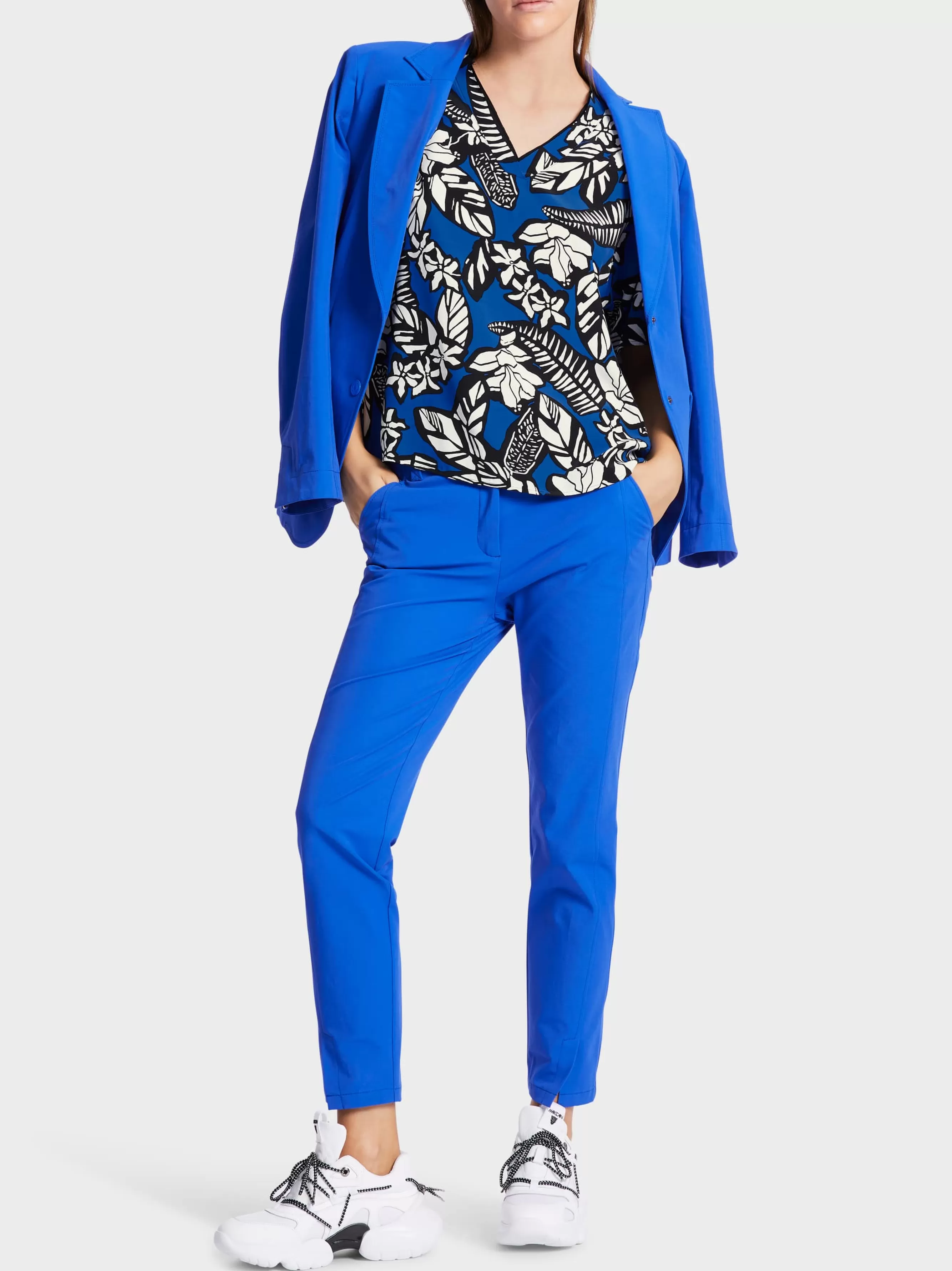 Marc Cain Blusen & Tuniken-VISKOSEBLUSE "RETHINK TOGETHER" bright royal blue