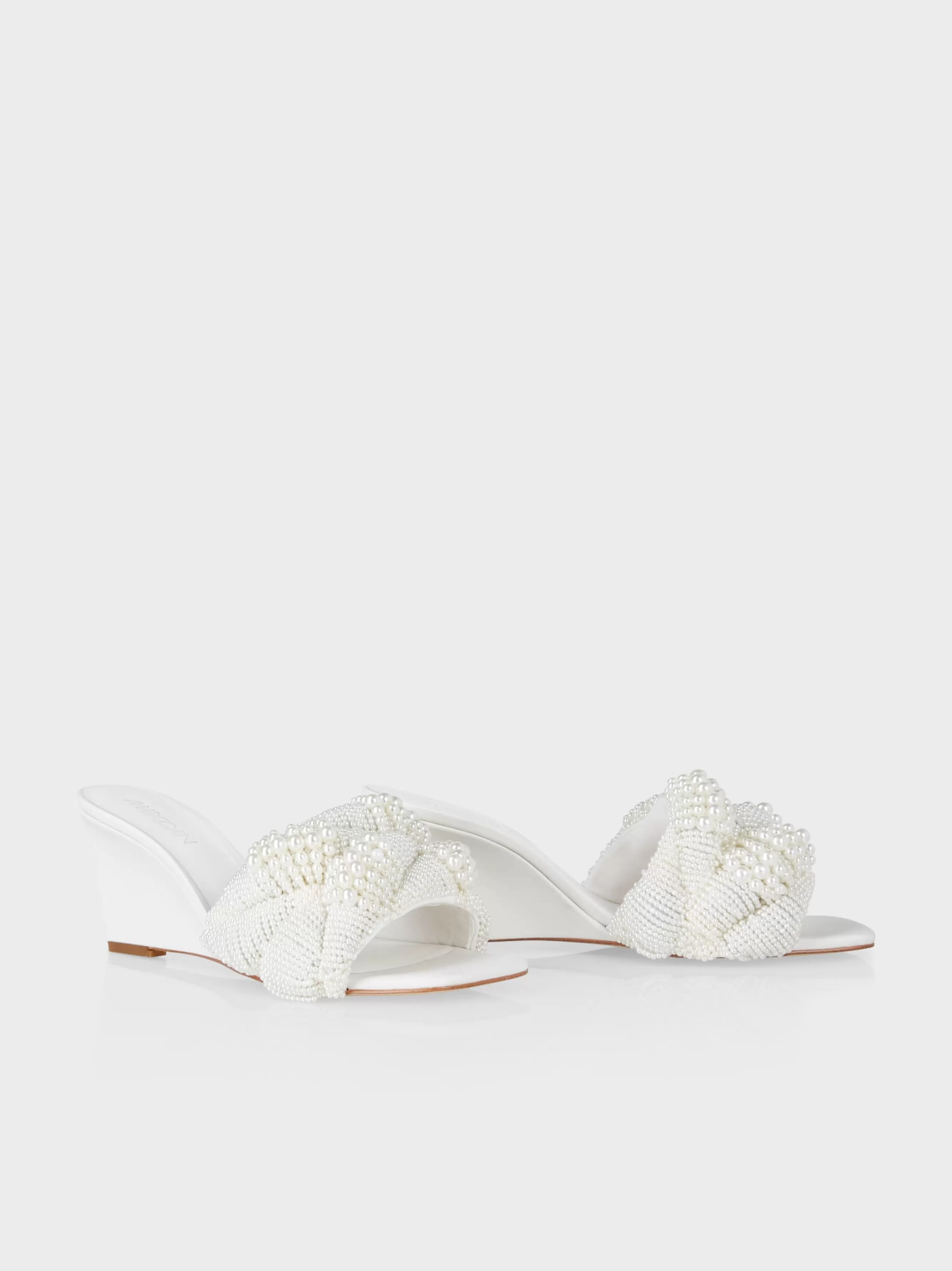 Marc Cain Schuhe-WEDGES MIT PERLEN white