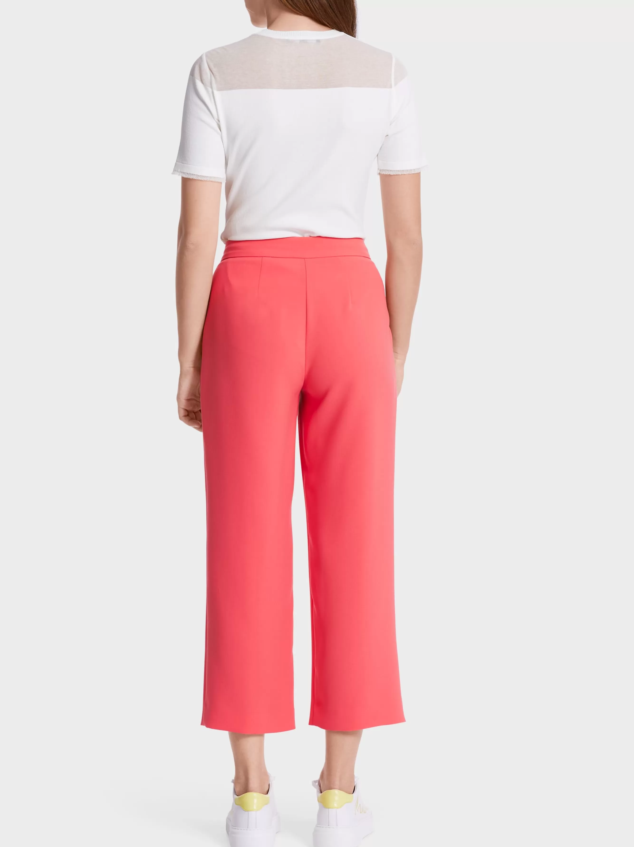 Marc Cain Hosen-WEICHFALLENDE HOSE WELLINGTON IN ¾ LÄNGE deep coral