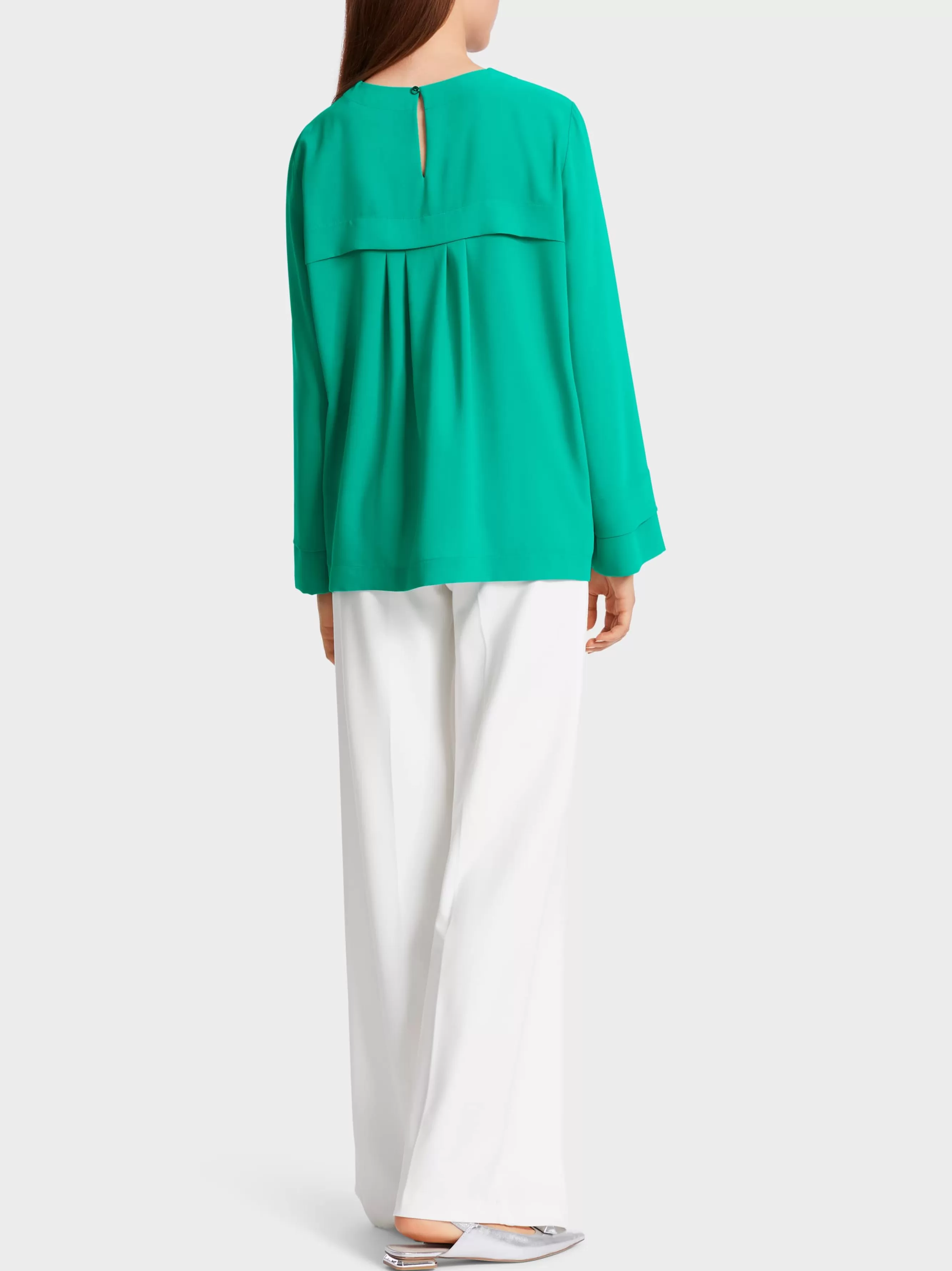 Marc Cain Blusen & Tuniken-WEITE BLUSE MIT NACKENVERSCHLUSS bright malachite