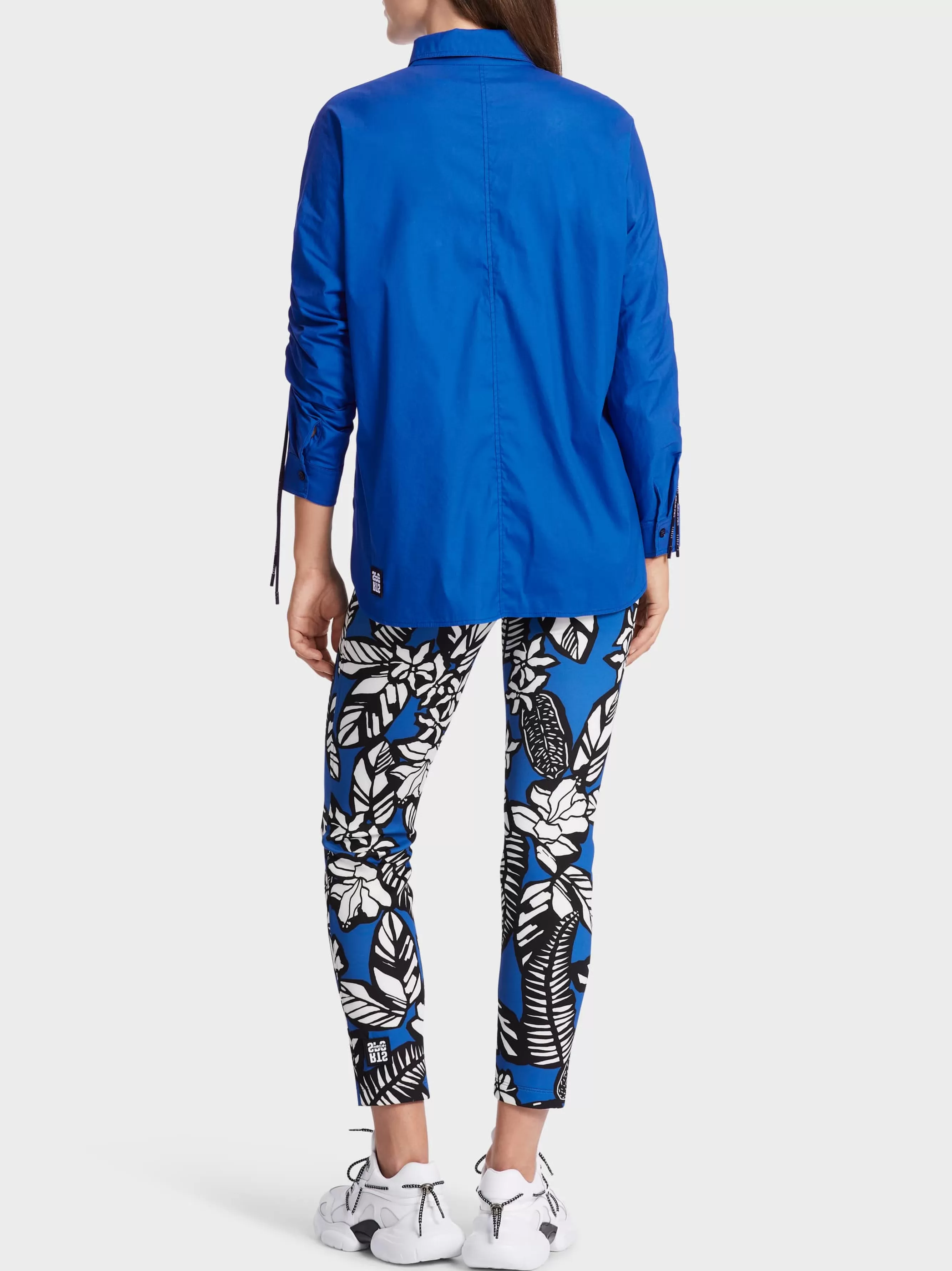 Marc Cain Blusen & Tuniken-WEITE HEMDBLUSE MIT KIMONO-ÄRMELN bright royal blue