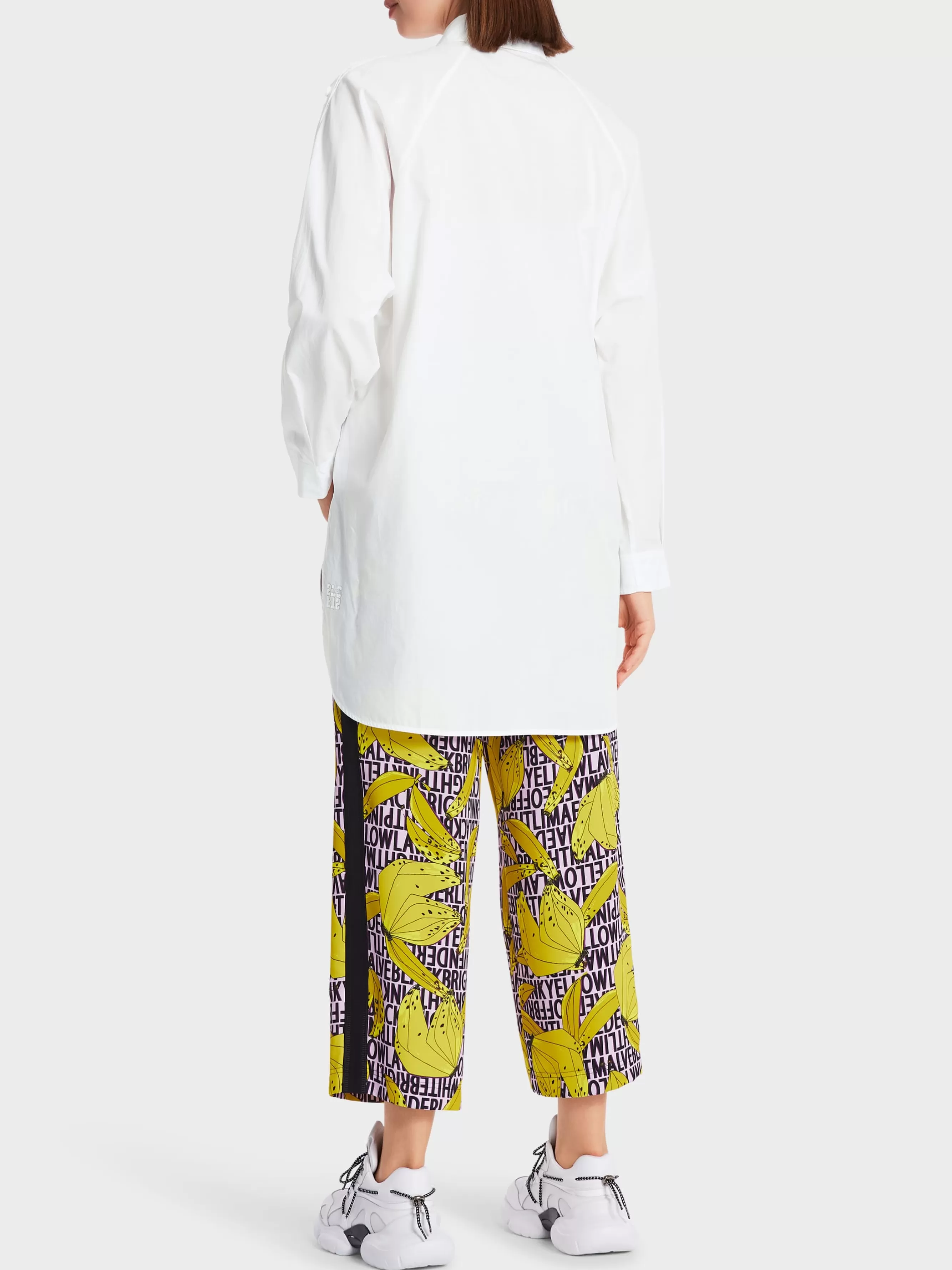 Marc Cain Blusen & Tuniken-WEITE KIMONOBLUSE "RETHINK TOGETHER" white